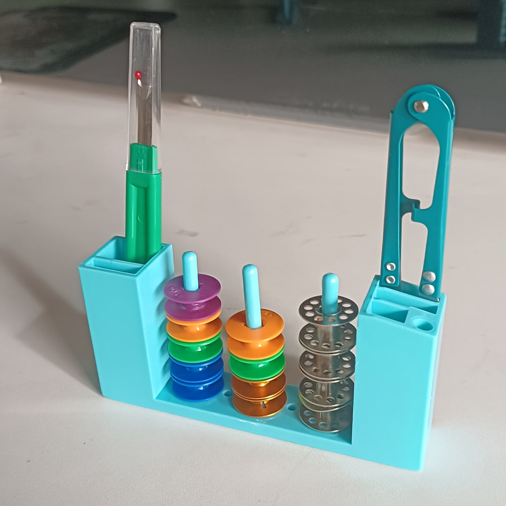 magnetic 3 spool Organizer Rack bobbin holder