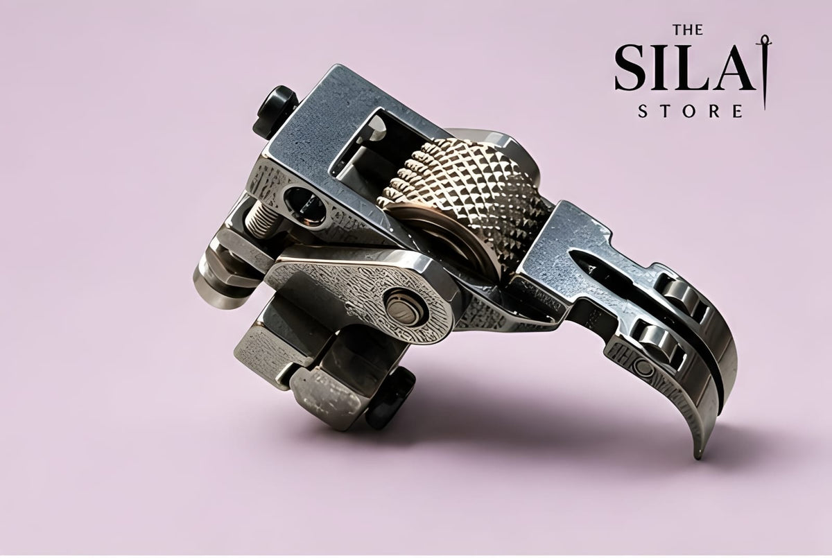 T3 Diamond Roller Pressure Foot | 3-in-1 Adjustable Roller Presser Foot for Industrial Sewing Machine