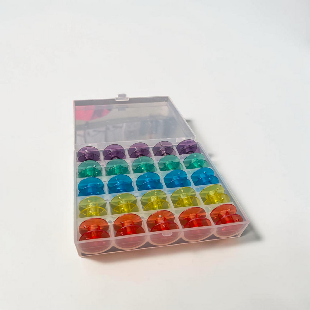 QUEED MULTI COLOUR  PLASTIC SEWING MACHINE BOBBIN