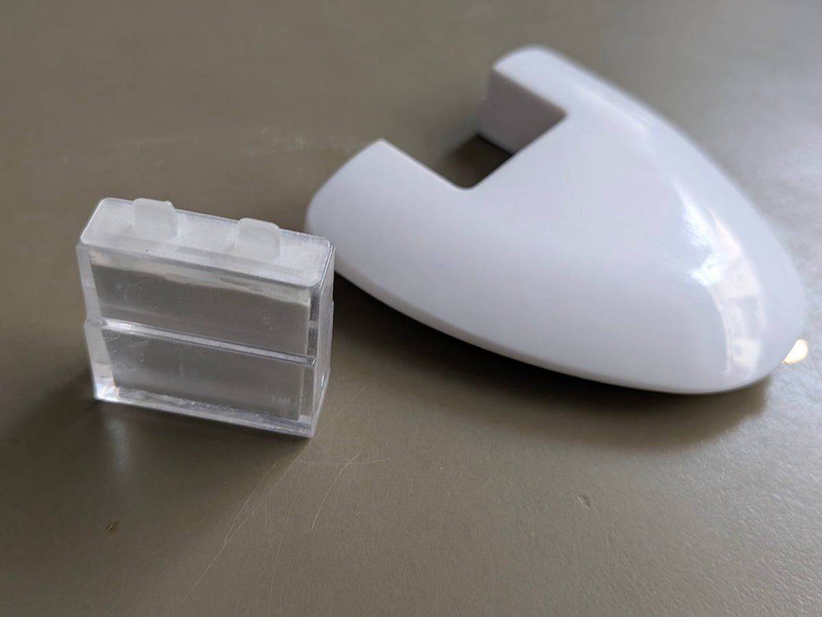 white chalk u shape wheel