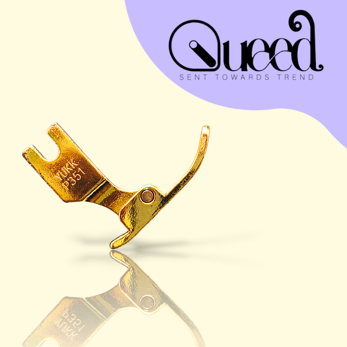 p351 zig zag pressure foot gold plated