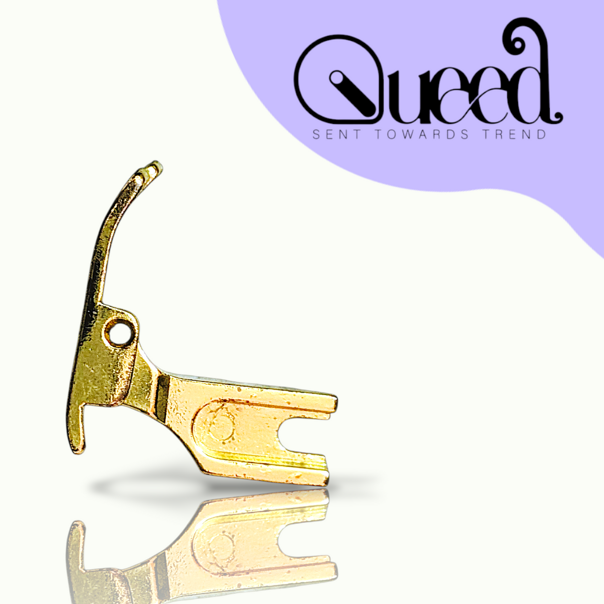 Queed P351 Gold Plated Universal Zig Zag Presser Foot for Industrial & Domestic Sewing Machines