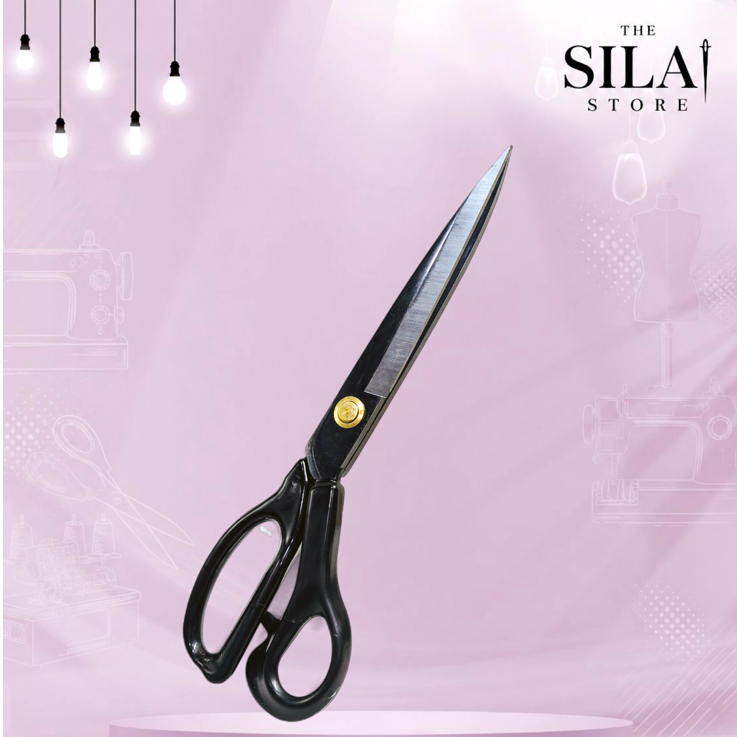 QUEED 12 INCH BLACK SCISSORS