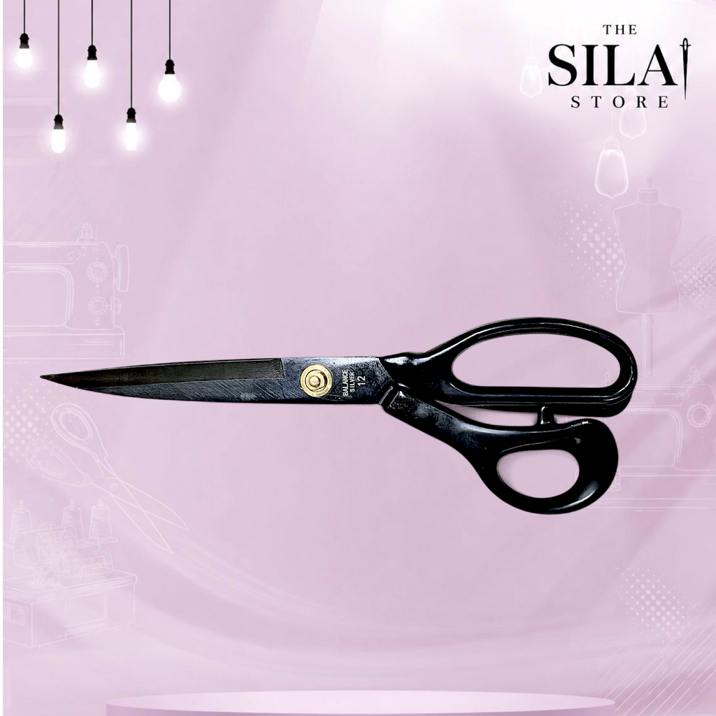 QUEED 12 INCH TAILOR SCISSOR IN BLACK