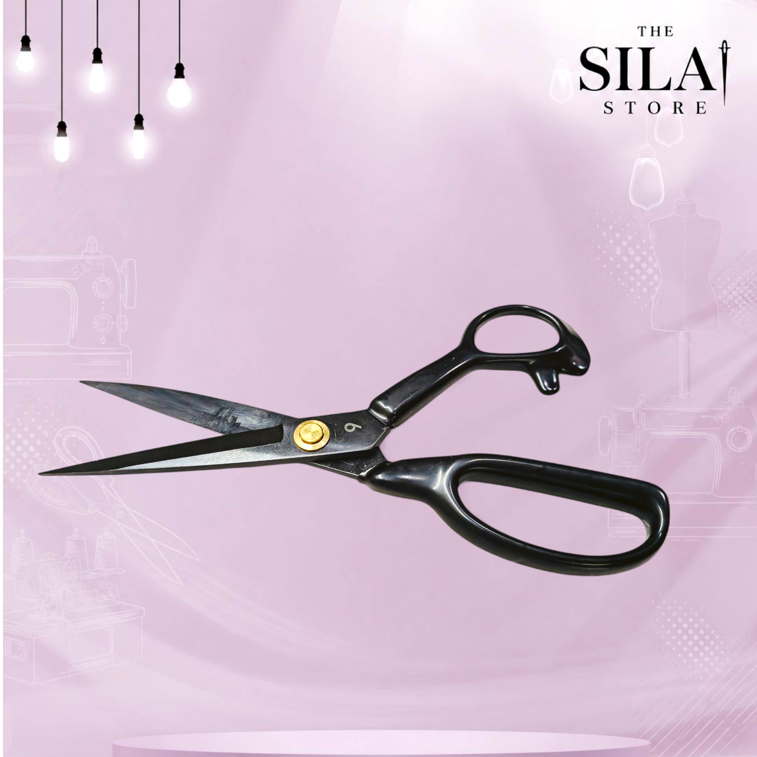 9inch stainless steel black scissor