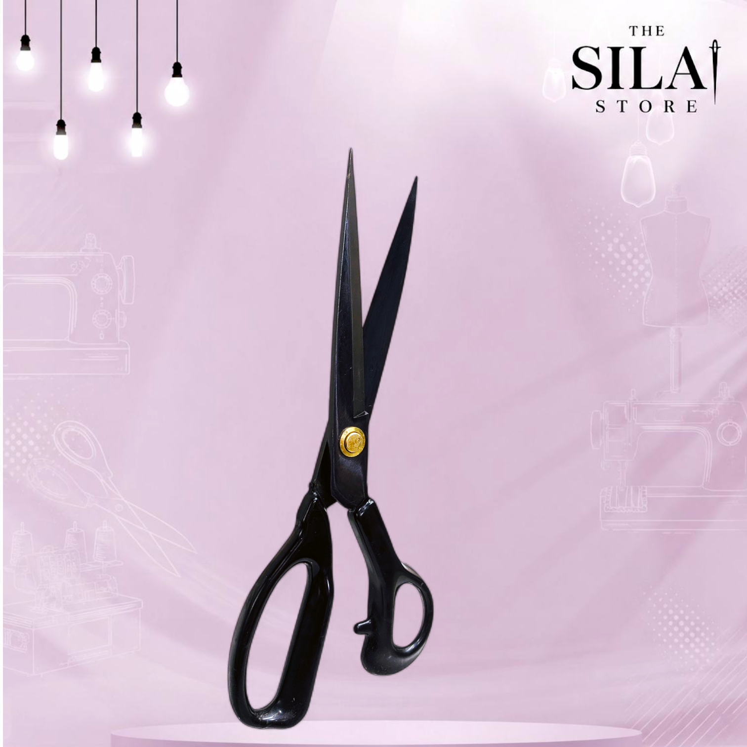 QUEED 12 INCH BLACK SCISSORS