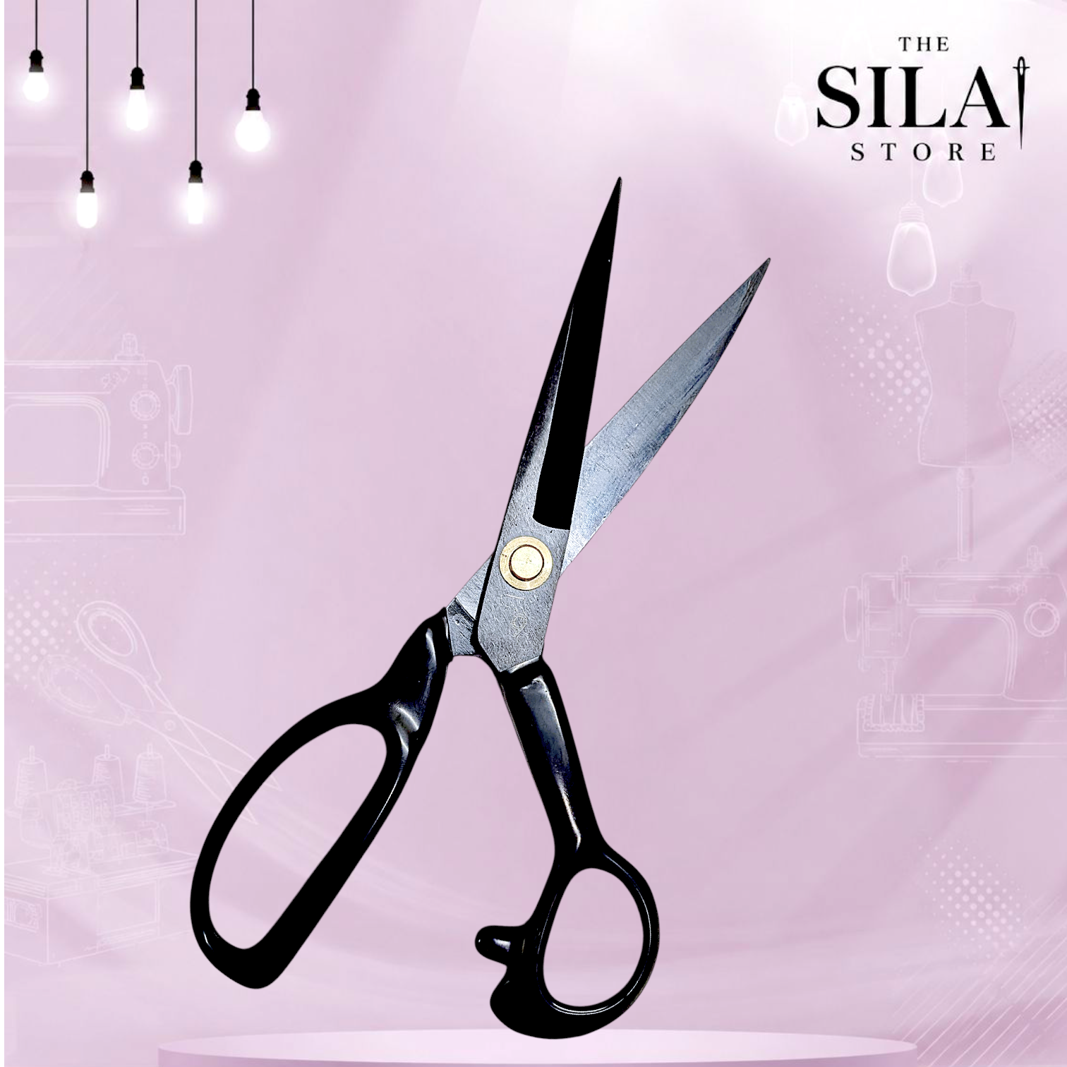 QUEED 12 INCH TAILOR SCISSOR IN BLACK