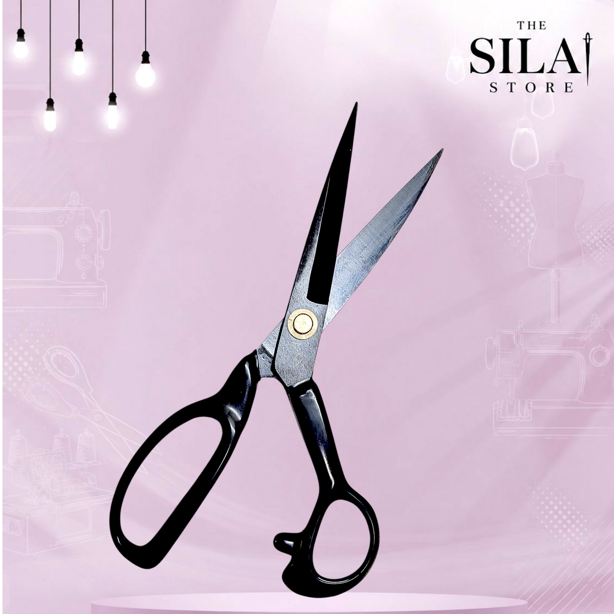 9inch stainless steel black scissor