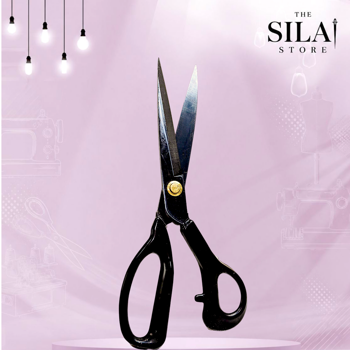 QUEED 12 INCH BLACK SCISSORS