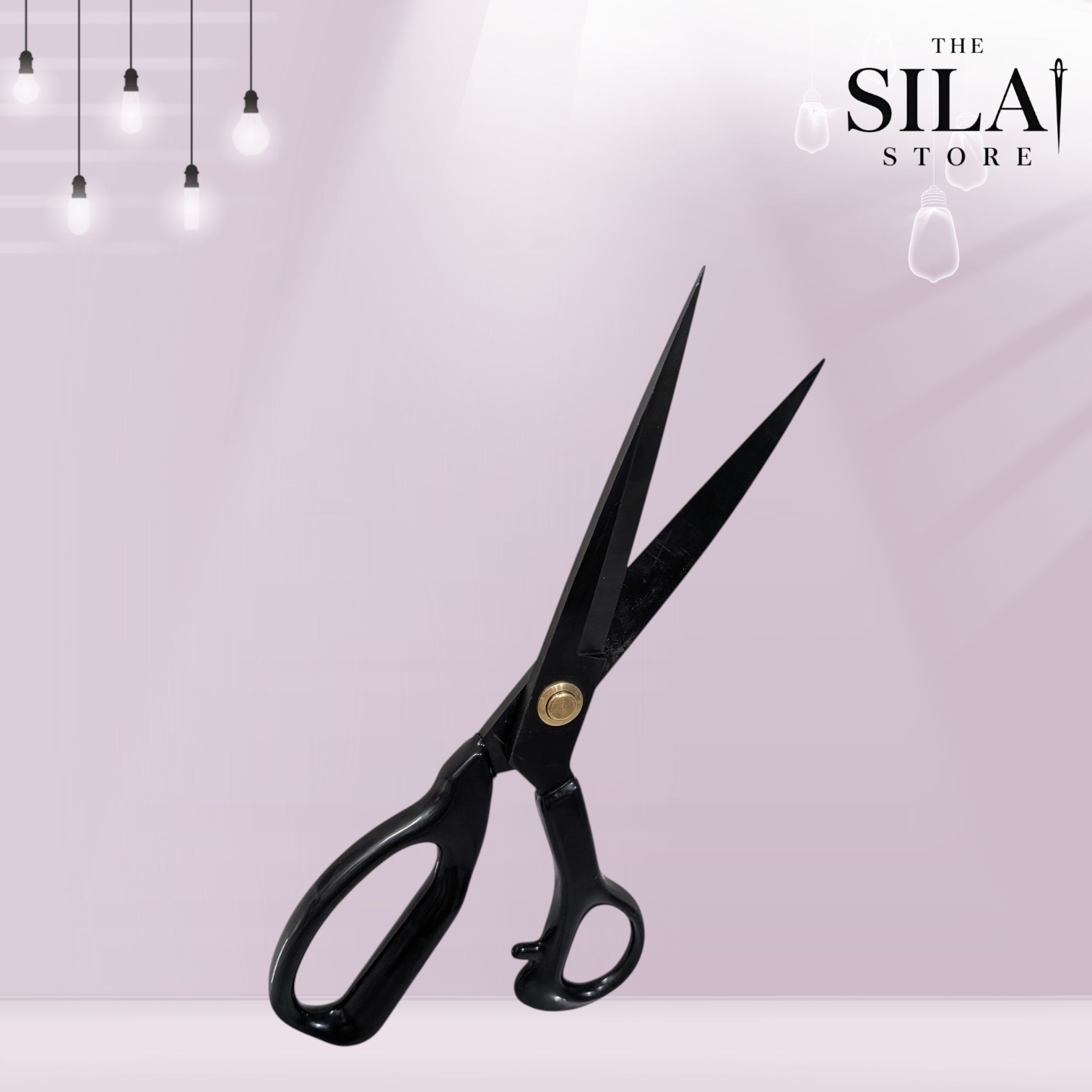 QUEED TAILOR SCISSOR FOR FABRIC CUTTING WITH BLACK HANDLE