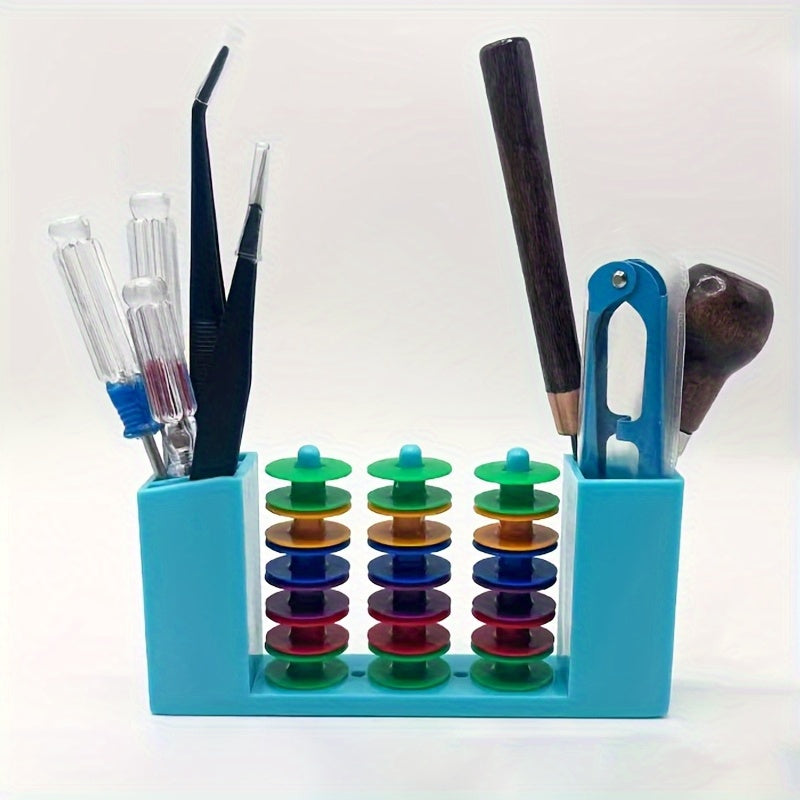 magnetic 3 spool Organizer Rack bobbin holder