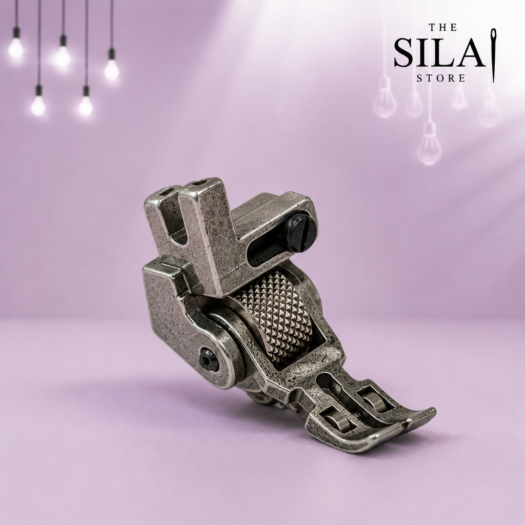 T3 Diamond Roller Pressure Foot for Industrial Sewing Machine | High Shank Roller Presser Foot